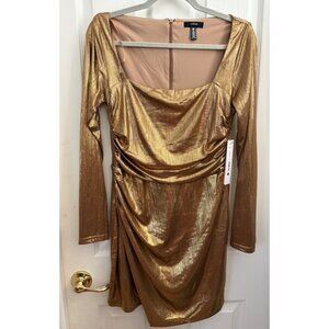 NEW - Gold mini dress - AQUA - M